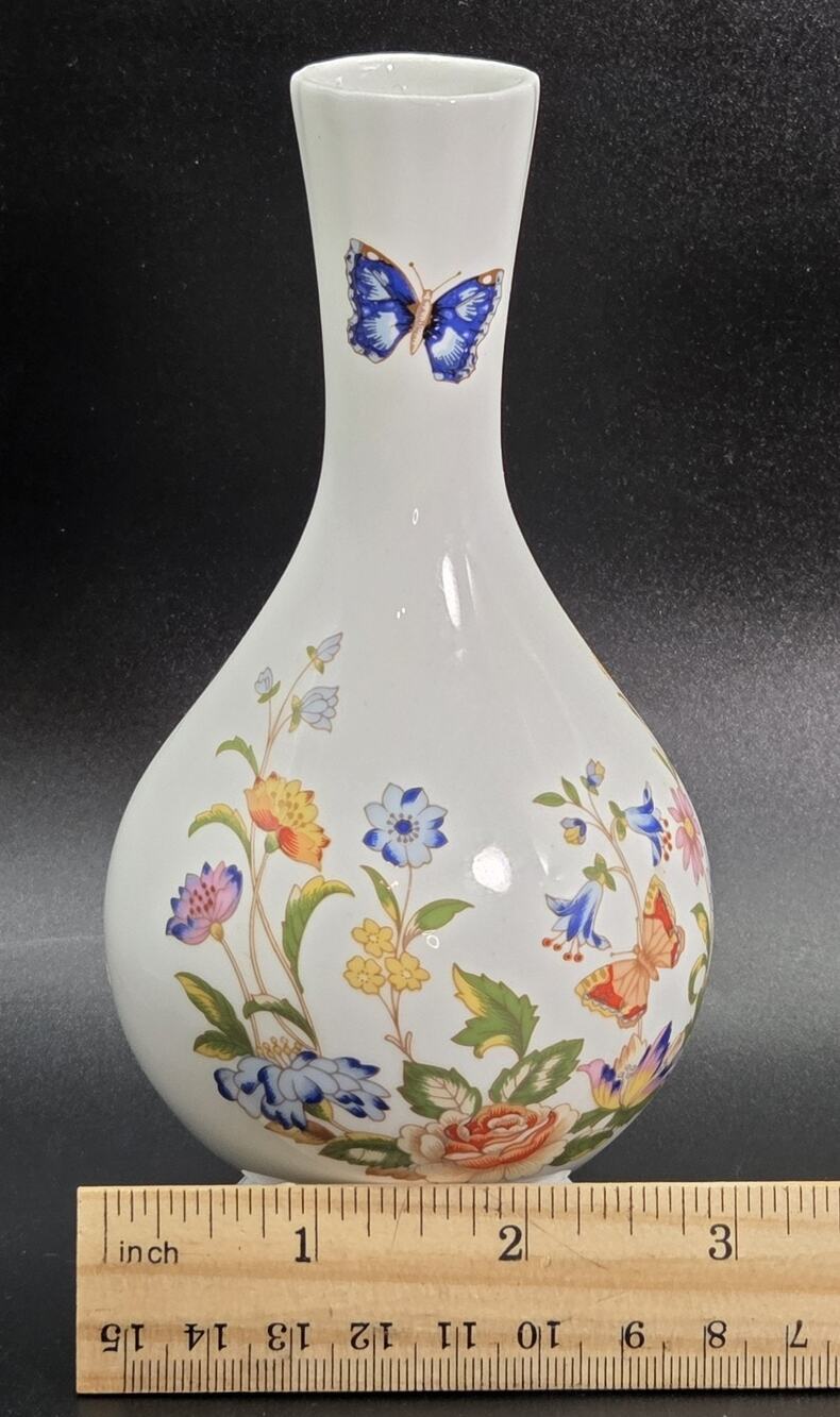 Vintage Aynsley Cottage Garden Bud Vase Fine English Bone China